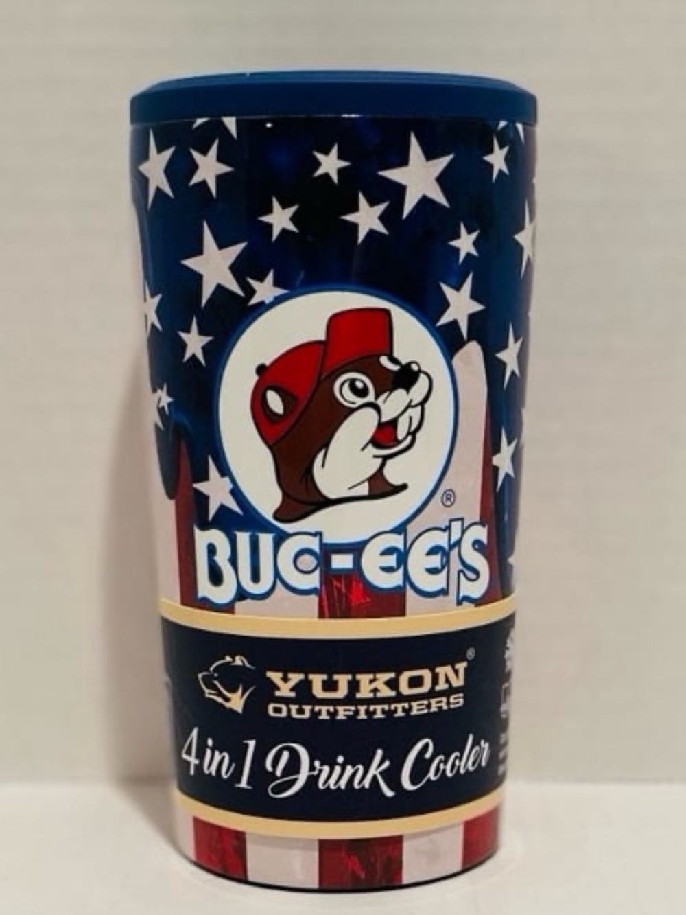 Bucees NWT Americana July 4th 2026 4-n-1 12 oz Drink Cooler